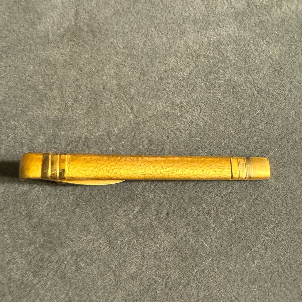 Vintage Hickok USA Gold Tone Tie Clip
